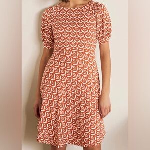 Boden Roberta Jersey dress size 12 regular length brown